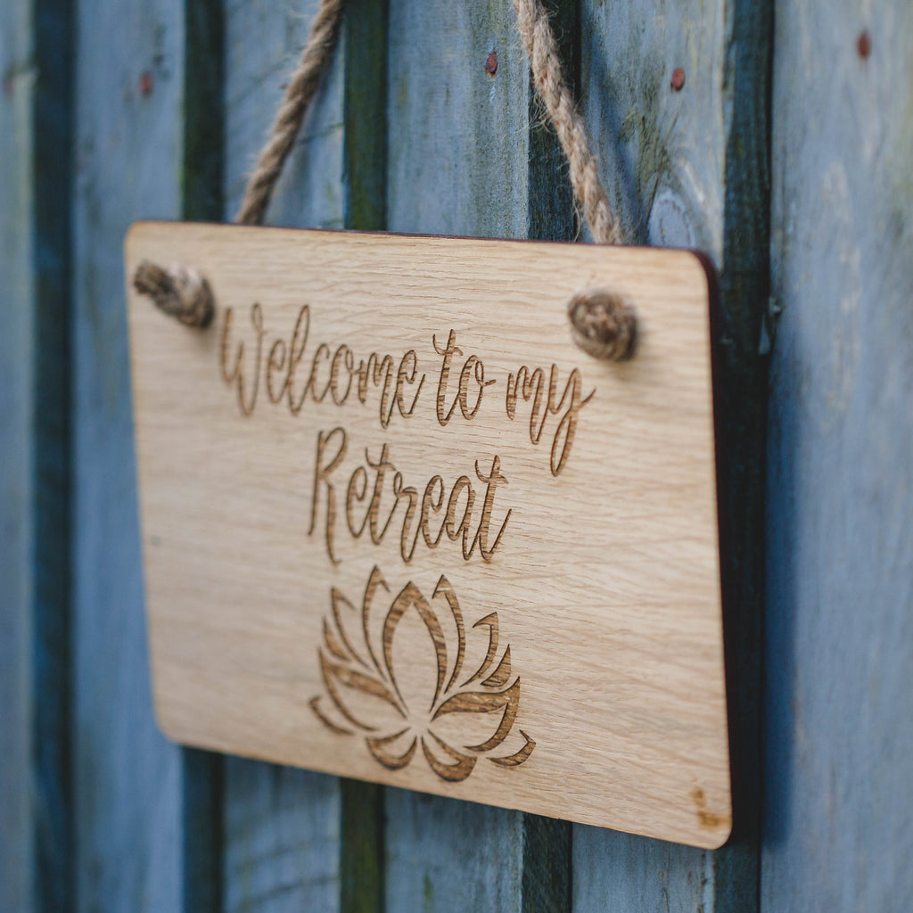 Create Your Own Design Personalised Engraved Wooden Hanging Plaque Sign