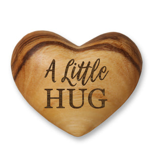 A Little Hug, Olive Wood Heart Tiny Hug Token Gift