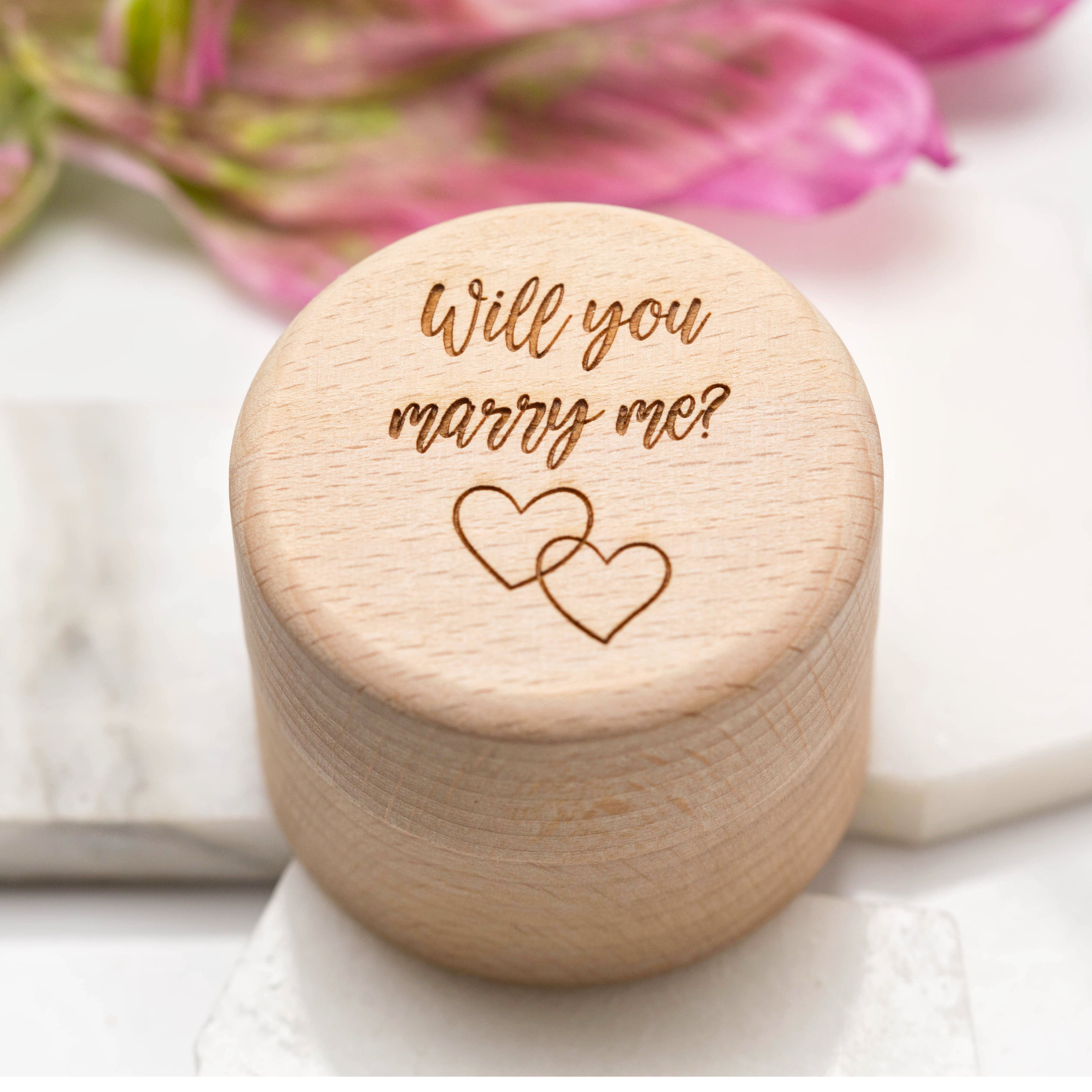 Will You Marry Me' Proposal Ring Box Wedding Ring Box Ring
