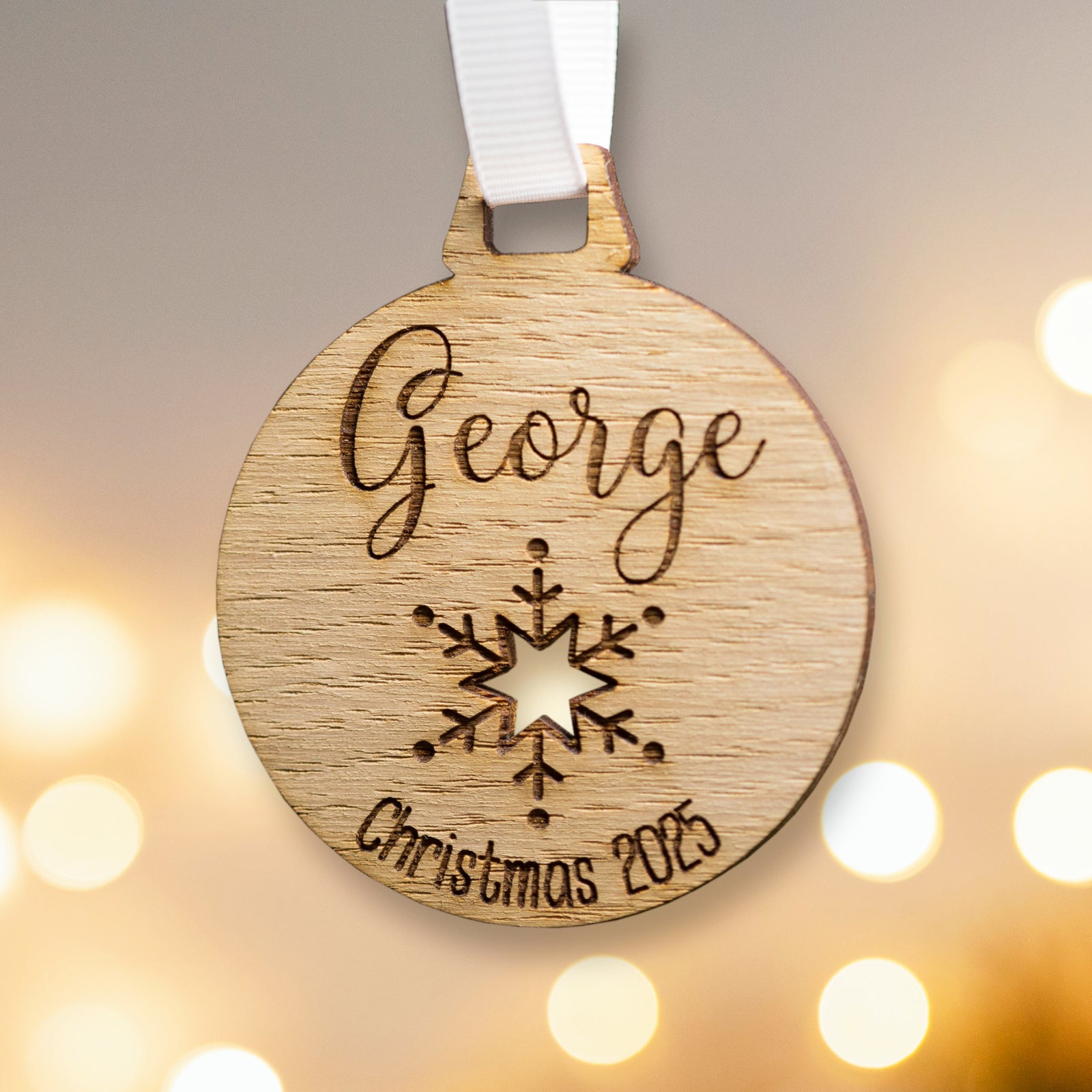 Personalised Christmas Name Bauble Decoration