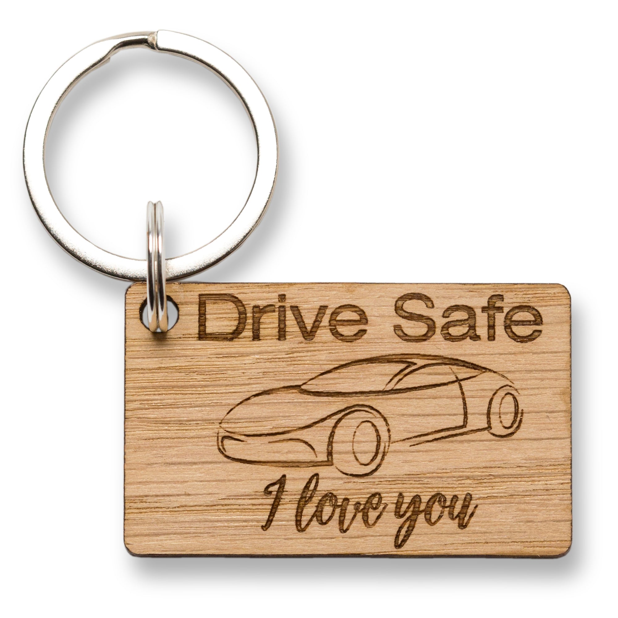 Drive Safe I Love You Keyring, For Him Husband Son Boyfriend, Key Ring From Girlfriend Boyfriend Daughter Wife, Key Chain Safe Trip Journey, Road Trip, Car Keys, Safe Travels, New Learner Driver Gift