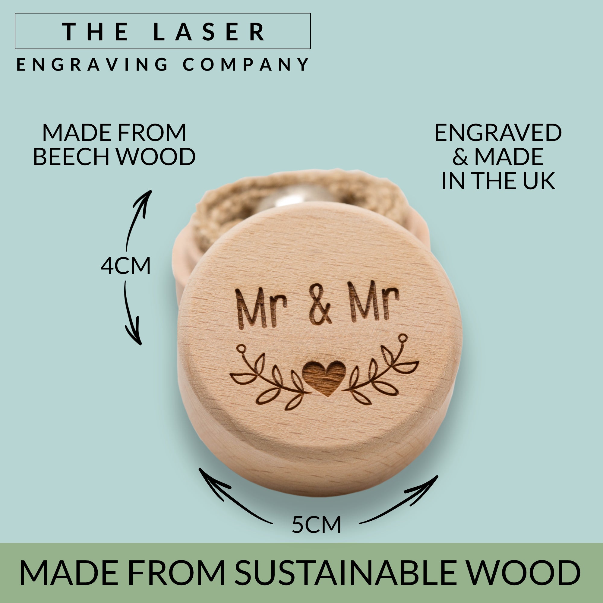 Mr & Mr Wedding Ring Box, Ring Bearer Box, Proposal Ring Box, Engagement Ring Holder, Same Sex Couple's Key Gift, Civil Partnership Ceremony, Lesbian, Gay, Valentine's Day, LGBTQIA, LGBT