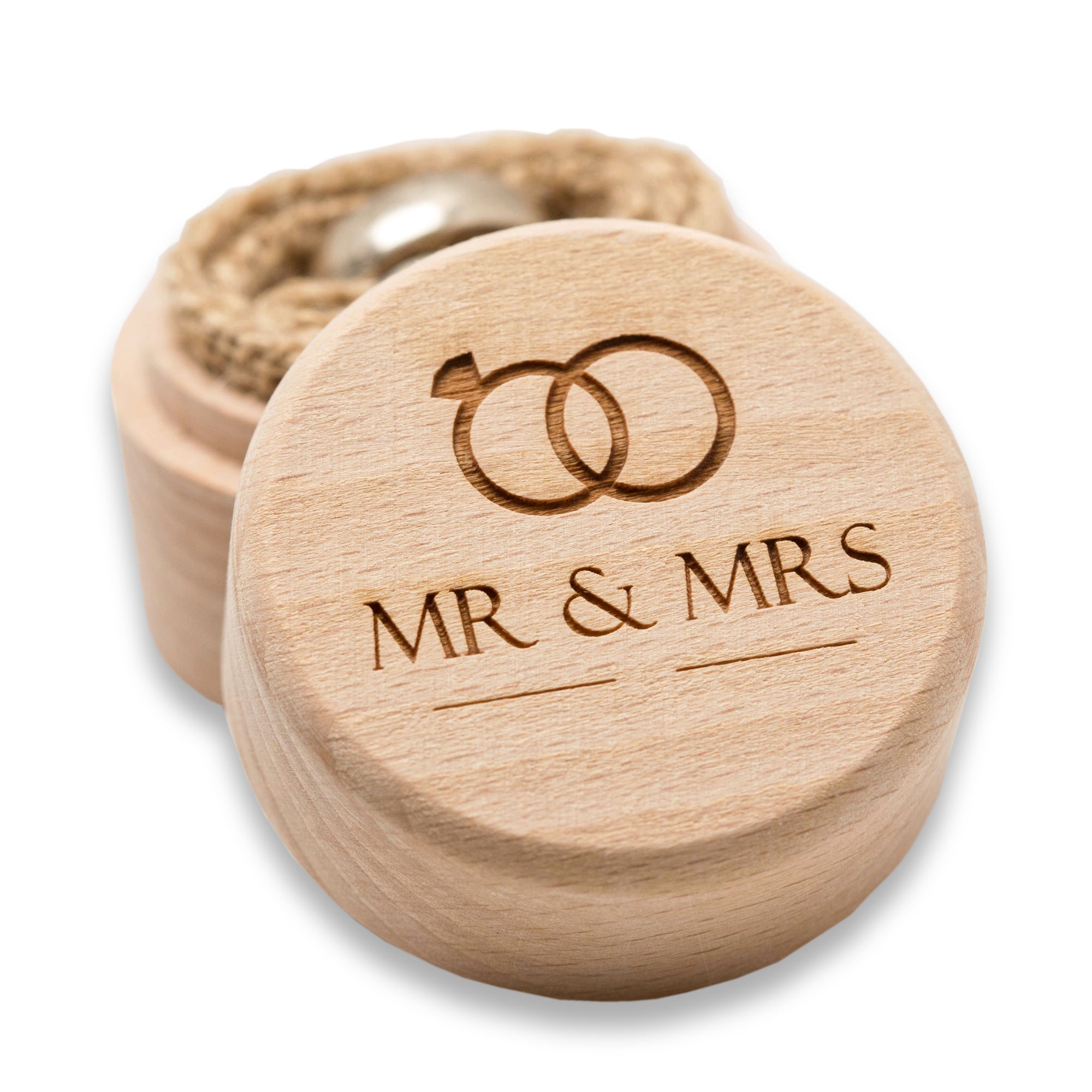 Mr & Mrs 'Wedding Rings' Image - Wedding Ring Box - Ring Bearer Box - Proposal Ring Box - Engagement Ring Holder