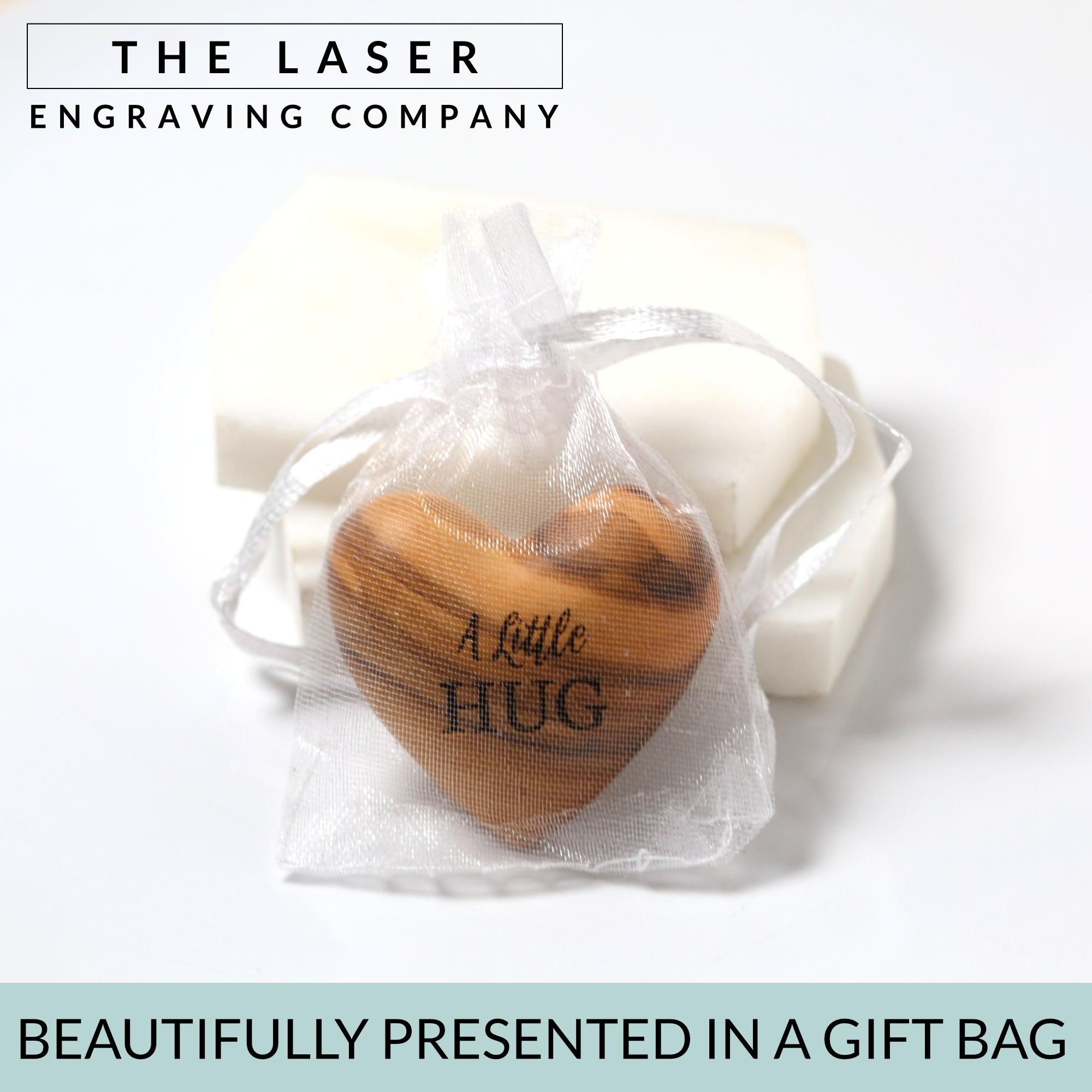 A Little Hug, Olive Wood Heart Tiny Hug Token Gift