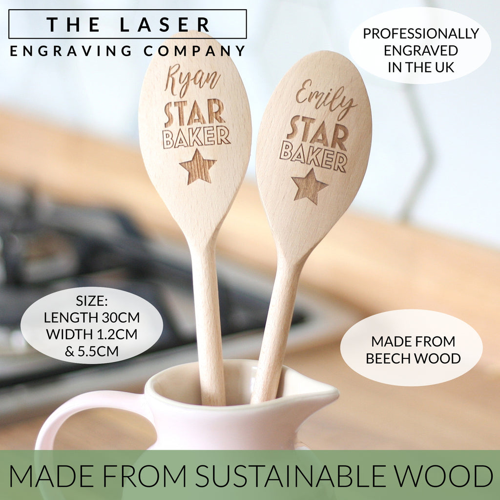 Create Your Own Personalised Engraved Wooden Spoon