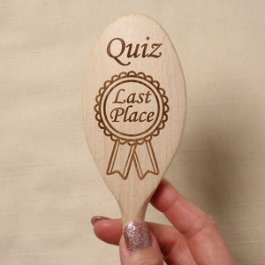 Quiz Last Place Cooking Wooden Spoon Pub Quiz Competition Night Loser Award Game