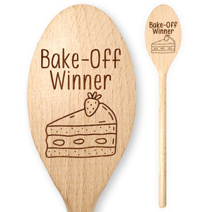 Star Baker Engraved Bake Off Winner Challenge Wooden Spoon Cooking Competition Chef Work Office Baking