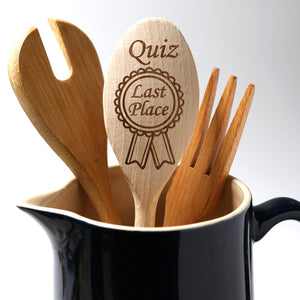 Quiz Last Place Cooking Wooden Spoon Pub Quiz Competition Night Loser Award Game