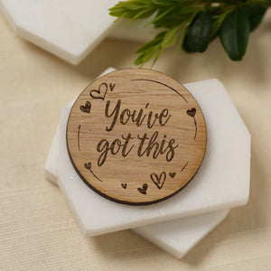 You've Got This Little Pocket Token Hug Message Cancer Support Thinking Of You Gift Good Luck Exam Driving Test