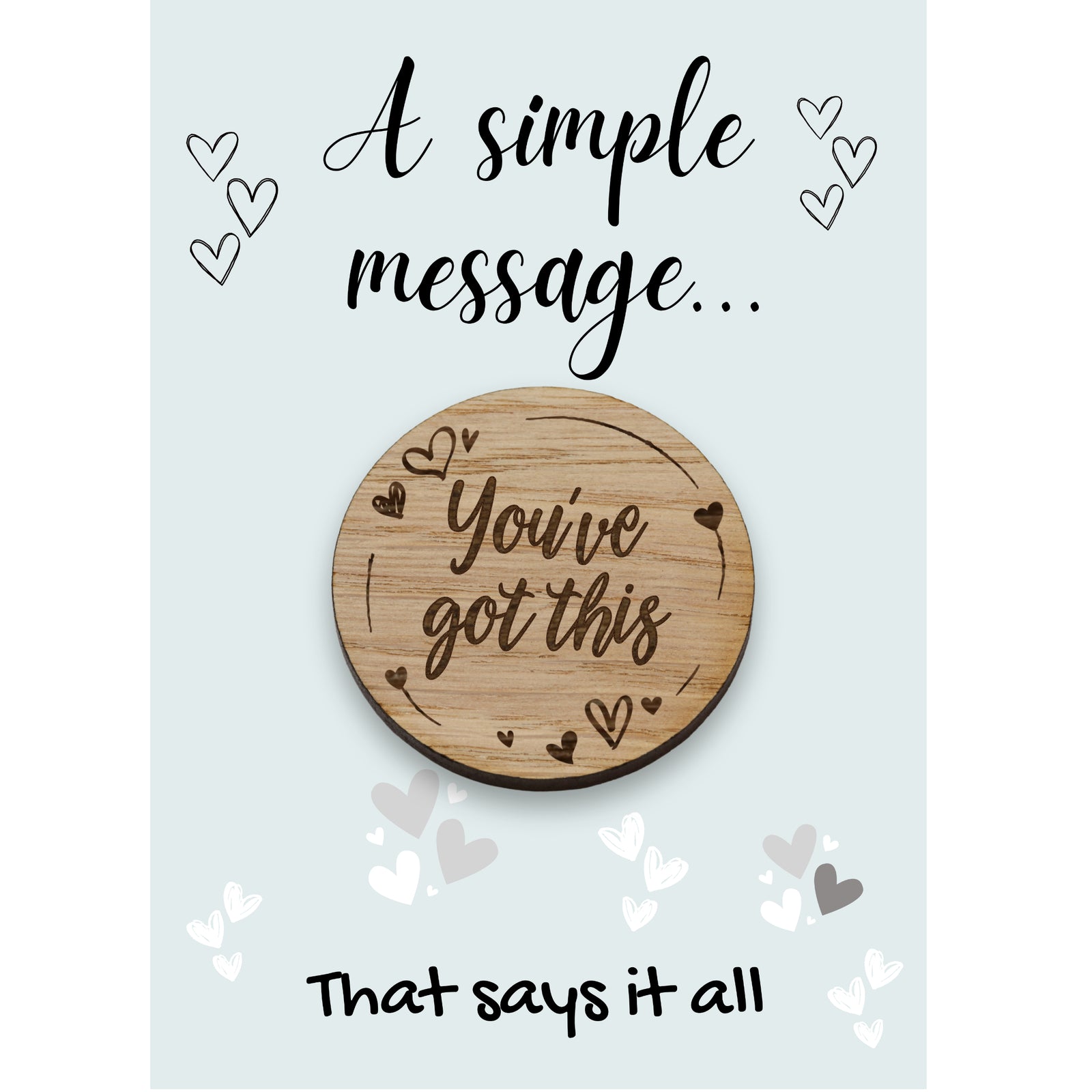 You've Got This Little Pocket Token Hug Message Cancer Support Thinking Of You Gift Good Luck Exam Driving Test