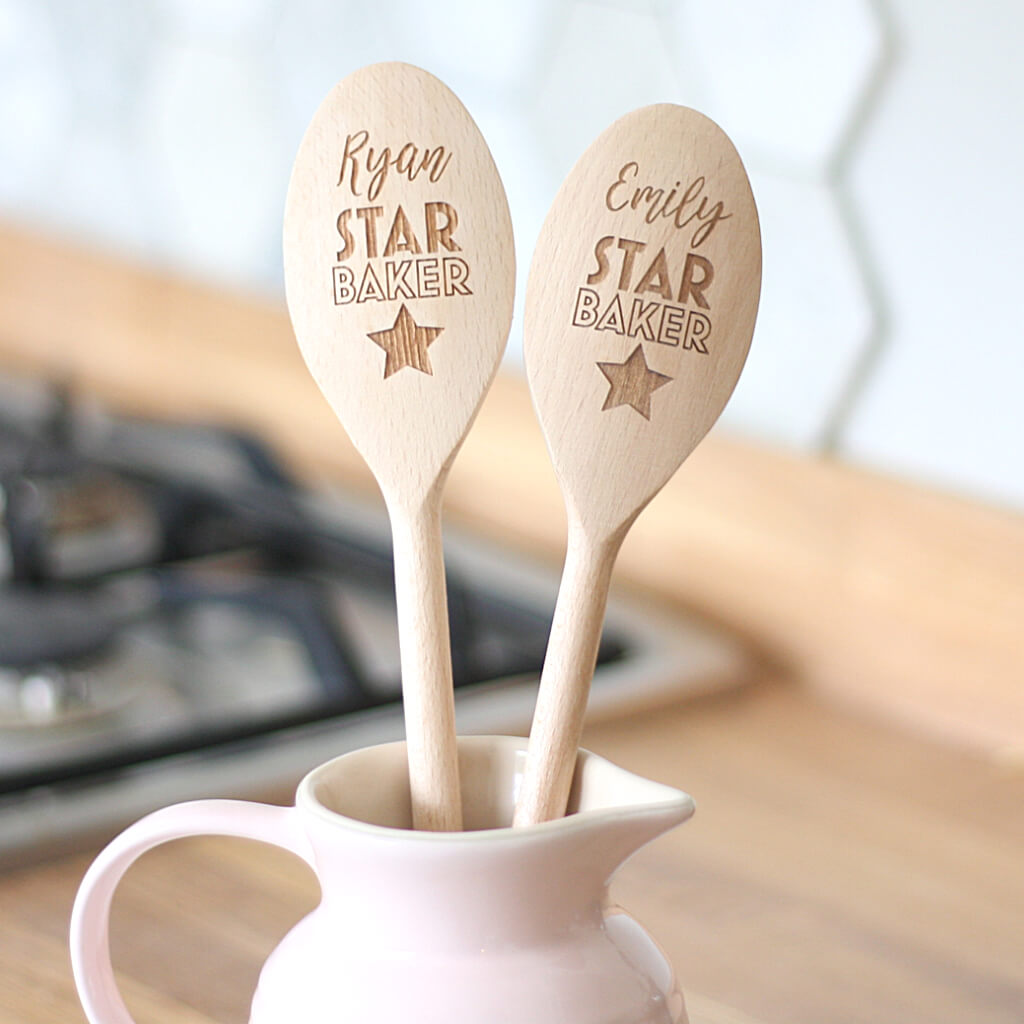 Star Baker Personalised Engraved Wooden Spoon
