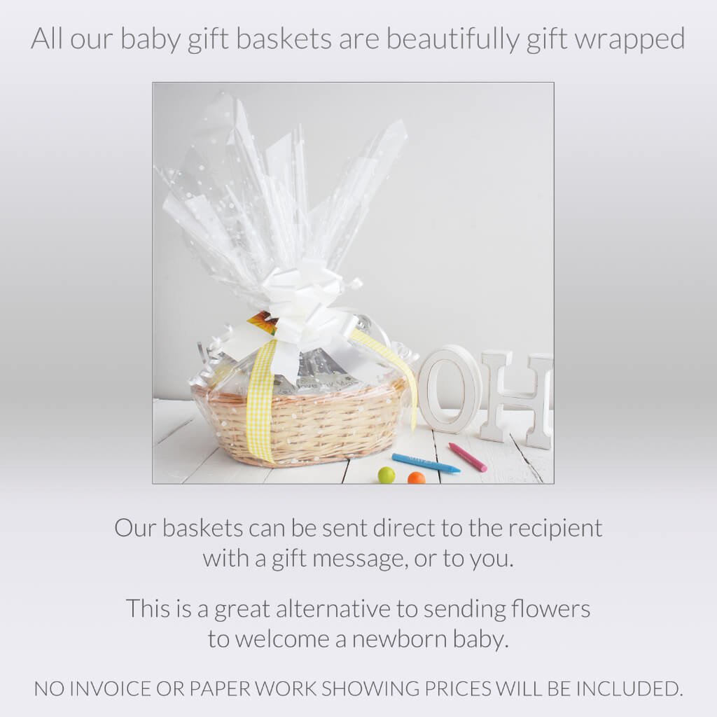 Gift Wrap Photo 1 | Girl's Beautiful New Baby Gift Basket | Hamper