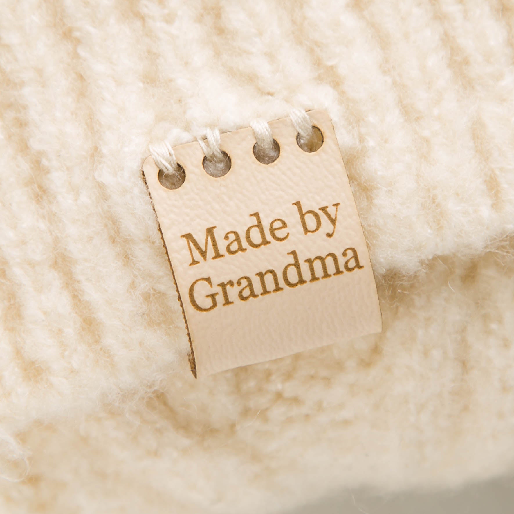 Personalised, Set of 10 Rectangle Loop, Faux Leather, Custom Knitting, Clothing / Crochet Tags, Sew on Labels