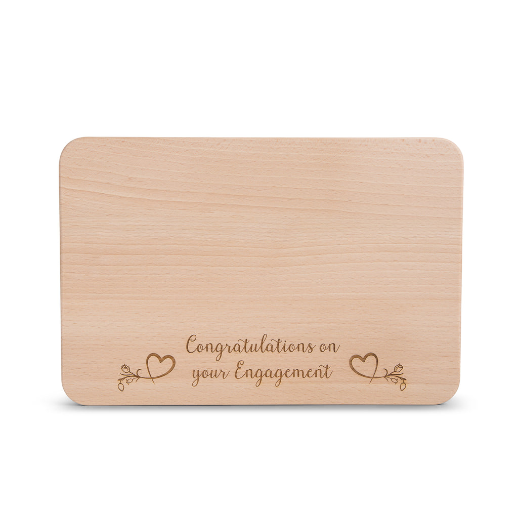 Wedding Engagement Gift Engraved Wooden Chopping Board