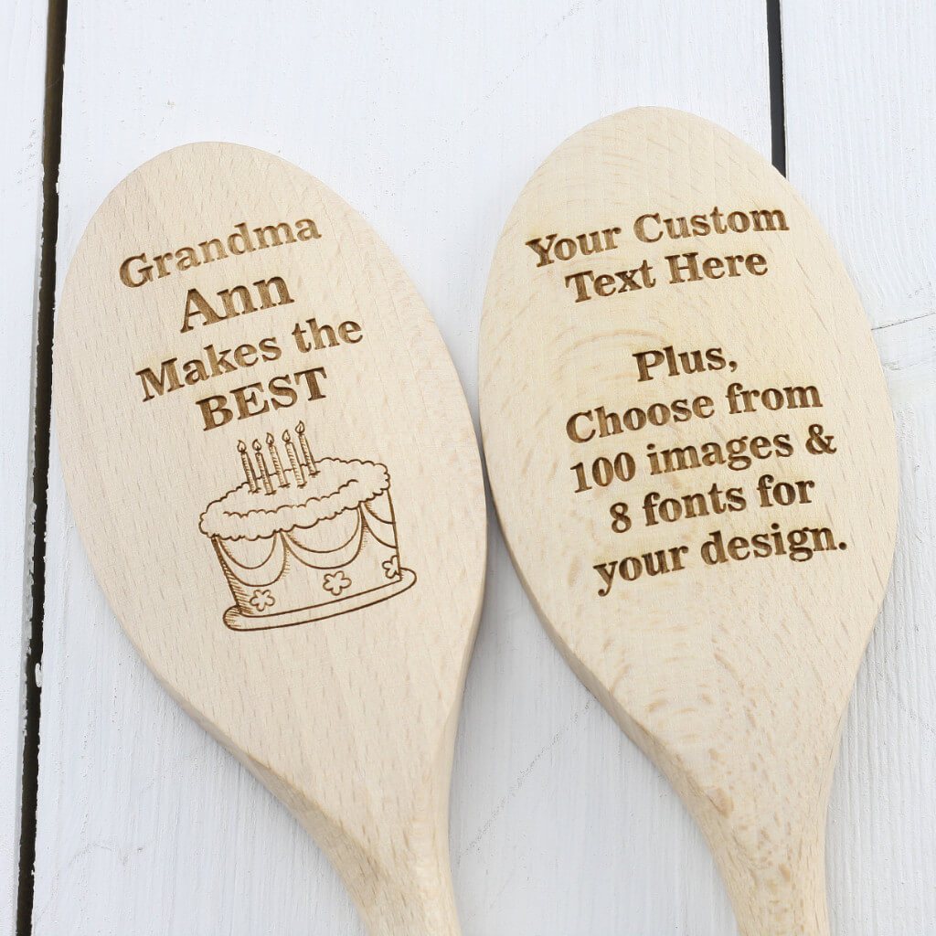 Create Your Own Personalised Engraved Wooden Spoon