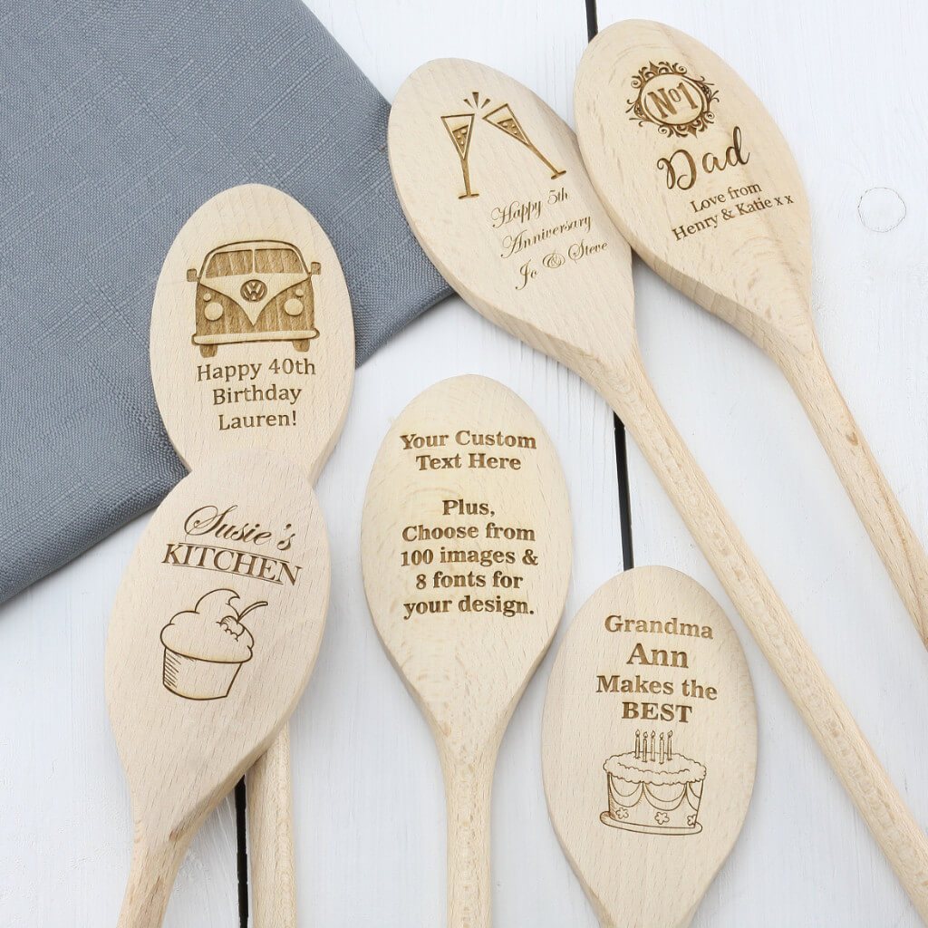 Create Your Own Personalised Engraved Wooden Spoon