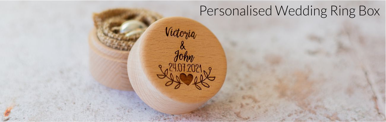 Personalised Gifts - Wedding Ring Box - Ring Bearer Box - Proposal Ring Box - Engagement Ring Holder